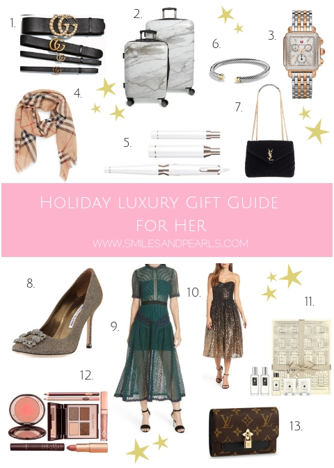 HOLIDAY LUXURY GIFT GUIDE FOR HER - Smiles and Pearls